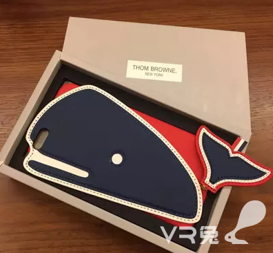 <b>【超可爱鲸鱼】小尾巴带标全皮iPhone6/6plus手机壳6S保护套</b>
