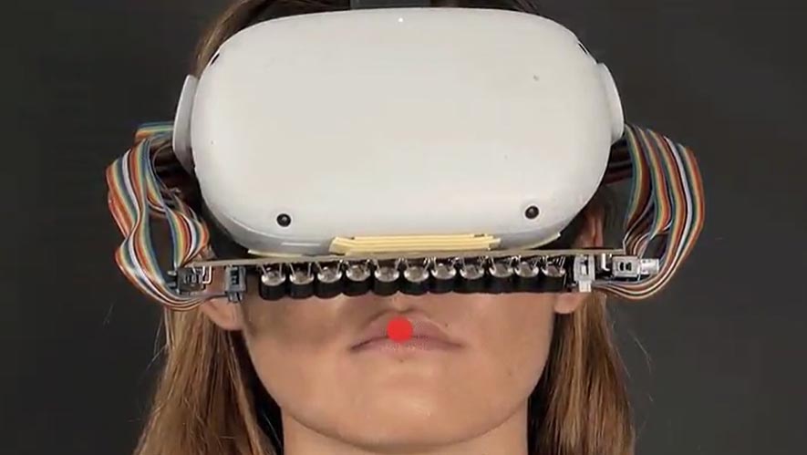 <b>VR也能带来接吻体验？用超声波传感器模仿口腔触觉</b>