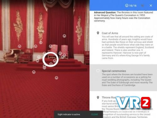 谷歌推出白金汉宫VR之旅 足不出户就可以到英国女王宫殿一日游