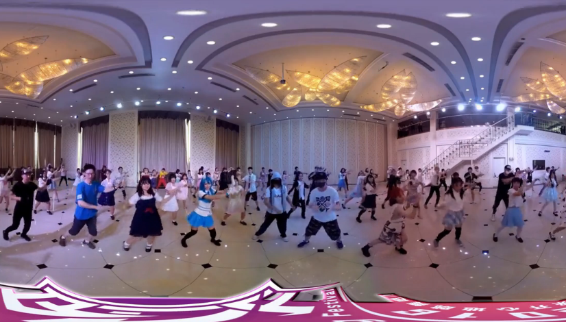 【VR视角】Bilibili百人宅舞全景视频，这很宅！