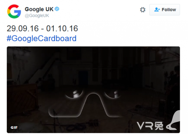 <b>谷歌官方Twitter暗示将发布新款Cardboard 或为10月4日发布会热身</b>