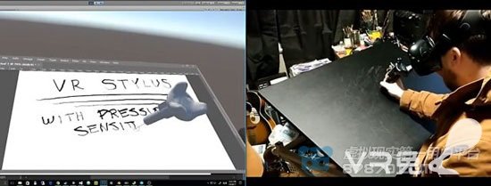 <b>开发者借助HTC Vive Tracker创建了一支VR触控笔</b>