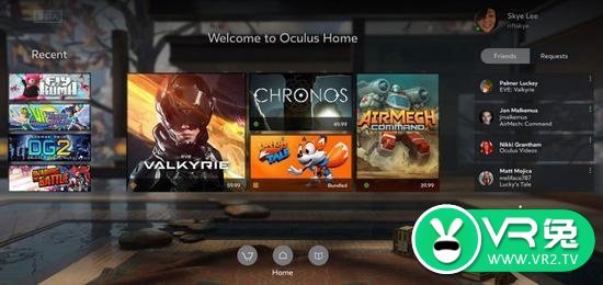 Oculus玩家可以直接启动第三方平台游戏
