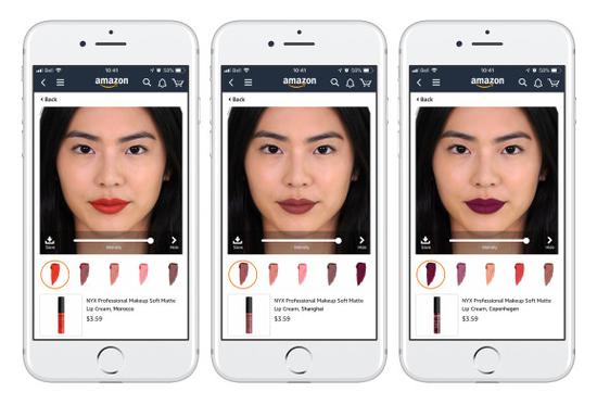 美妆品牌欧莱雅与亚马逊合作推出AR试妆体验